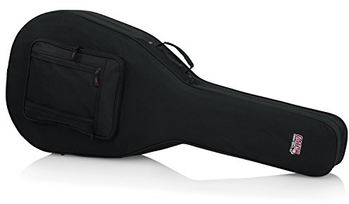 Gator Cases Leichter Gitarrenkoffer Softcase für Jumbo Akustik-Gitarren, schwarz (GL-Jumbo)