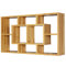 Wohnling Wandregal Paola buche 85 x 47,5 x 16 cm MDF-Holz Hängeregal modern, Design Wandboard freischwebend, Holzregal offen zum Hängen