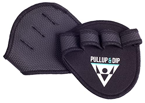 PULLUP & DIP Griffpolster Griffpads für Klimmzüge, Fitness, Bodybuilding & Krafttraining, 1 Paar Neopren Grip Pads, Trainings Pads als Alternative zu Trainingshandschuhen für maximalen Griff