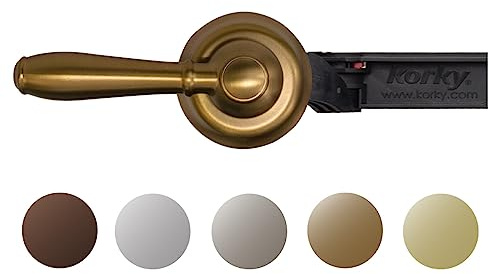 Korky 6091AM StrongARM Metal Tank Lever, Brushed Bronze, Faucet Style, Universal for All Toilets
