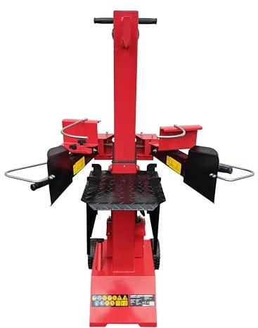 CROSSFER Holzspalter LS8T-400V/PRO/Hydraulikspalter 8 Tonnen Spaltkraft / 400V Motor 3,5 kW/Auto-Rücklauf mit stufenlosem Rücklaufstopp / 55 cm Spaltlänge/Spaltgut Ø max. 30 cm