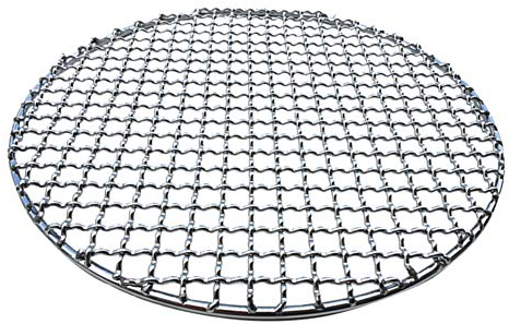 jiashemeng Grillpfanne, Runder Grillrost Aus-Rostfreiem Stahl, Gebratenes Maschennetz, Antihaft-Grillbackform (28 cm)