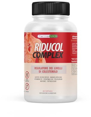 Integratore per il colesterolo | Lievito di riso rosso | Coenzima Q10, Resveratrolo e Vitamina D | Riduce i livelli di colesterolo | Monacolina K massima concentrazione | Benessere cardiaco 60 capsule