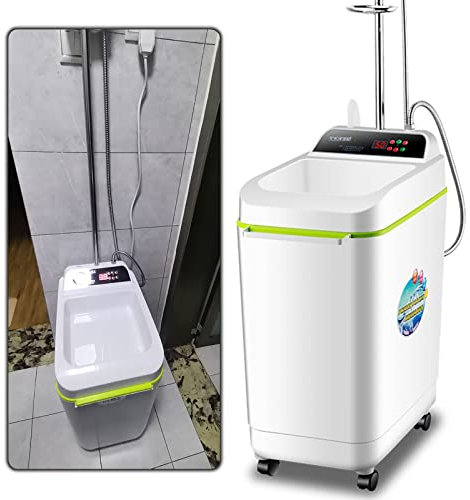 Scaldabagno Istantaneo Elettrico, Macchina da bagno elettrica mobile da 220 V, Verticale, Con Ruote E Soffione Doccia, 100 Litri, 2000W