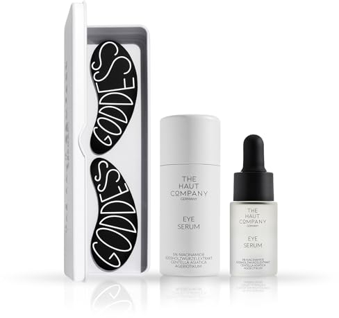 Wiederverwendbare Augenpads + 5ml augen serum – Made In Germany - gegen Anti-Aging, Tränensäcke & Fältchen - Award Winner 2022-100% medizinisches Silikon – The Original Since 2021