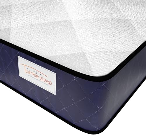 BEDZONLINE Memory Foam Mattress - UK King, Blue | 200 x 150 x 20 cm | Spring & Foam Hybrid | Breathable, Hypoallergenic | For Kids, Uni Students, Renter or Guest Bed | Easy to Move & Set Up
