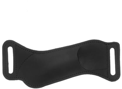 sourcing map Funda de cuero para cuchillo para cinturón de 6.7 x 2.5 pulgadas, correa de cuero natural para cinturón, transporte horizontal, plegable, portador de cuchillos para escalada al aire