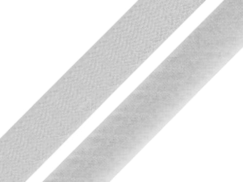 5 meter kardborrband för sömnad, kardborreband, band (ljusgrå, 30 mm bred – 5 meter)