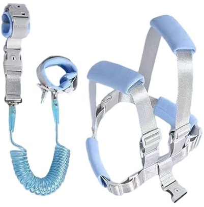 Småbarnskoppel & sele,Småbarnssele med koppel,3-i-1 sele med anti | förlorad handledslänk för småbarn | Anti Lost Sele Bältesrem, Kids Walking Armband Assistant, Walking Hålla