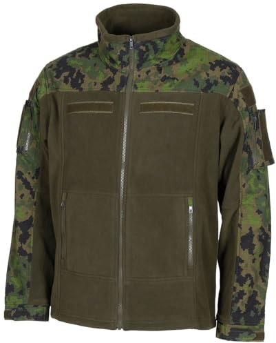 MFH Militär kamouflagejacka, 100 % polyester, ribbstopp, justerbara ärmar och linning, YKK-dragkedjor, M05 kamouflage, M