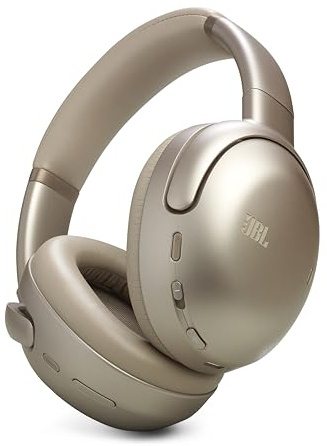 JBL Tour One M3 Cuffie Wireless Over-Ear Bluetooth con Cancellazione Adattativa del Rumore, 70 Ore di Autonomia, Confortevoli, Suono Spatial 360 con Head Tracking, Compatibili USB-C, Crema