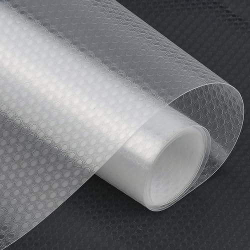 TMBMLPP Tappetino per Cassetti Antiscivolo Trasparente 60x200cm Copri Cassetti Cucina Rivestimento Cassetto Non-Adesivo EVA Rivestimenti per Cassetti da Cucina Rotolo Carta Shelf Liners Frigorifero