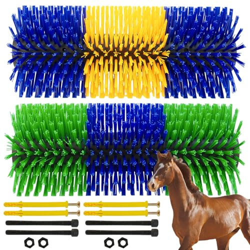 Cepillo Rascador Para Caballo Vaca,45cm Rascador Grande Para Ganado de Caballo,Cepillo Para Rascar Ganado,Alivia el Picor en la Espalda,Para Vacas,Oveja,Alivio, Cerdo