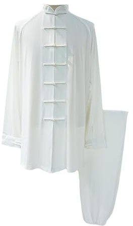 Enigmaire Unisex Kung Fu Uniform Set,Damen Herren Tai Chi Trainingsanzug,Kung Fu Anzug Traditionelle Chinesische,Langlebig,Geeignet FüR Tai-Chi,Qigong,Kampfsport