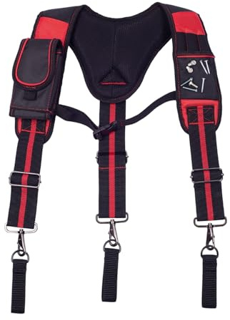 Sospensori Per Cintura Porta Attrezzi Da Uomo - Imbracatura da Carpentiere Regolabile,Imbracatura di Sicurezza Traspirante per Elettricisti Falegnami, Cintura Portaoggetti