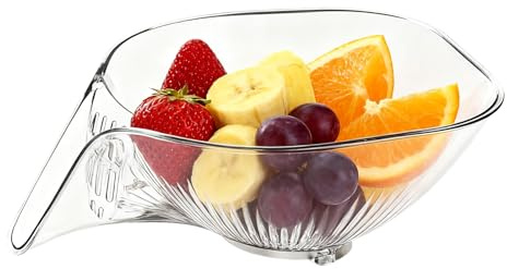 Xvilmaun Ciotola per Lavare il Riso | Scodella Lavafrutta e ScolaRiso,Utensile Cucina Contenitore Portata per Verdura Cibo Pasta Fagioli - Preparazione Pasti Casa Ristorante