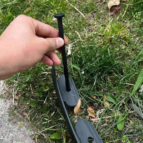 MoSundi Junta de retención de jardín para borde de césped, 6 cm x 5 m/10 m, polietileno para material, borde de plástico flexible para parterres, césped y aceras, gris