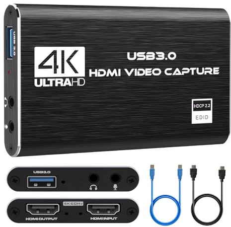 Acquisizione audio e video USB 3.0, scheda di acquisizione 4K HDMI Loop-out