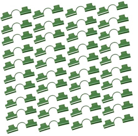 RNXRZANK Morsetti per Serre, Clip per di Ombreggianti E Accessori Leggeri, Morsetti per Film per Il Supporto in Giardino, Tunnel di Propagazione, 100 Pezzi
