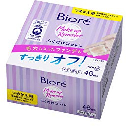 Biore Make-up Removing Cotton 46 sheet Refill (Japan Import) [Health and Beauty]