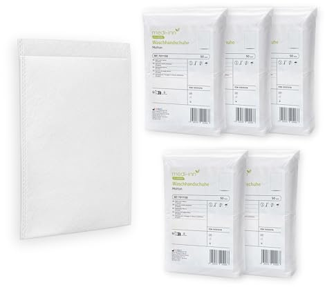 Molton toallita una vez - 16 x 23 cm - blanco - para un rápido y completa Cuerpo y Cuidado íntimo - 250 Pieza