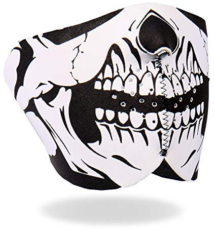 Hot Leathers FMB1002 Halbmaske aus Neopren, Schwarz