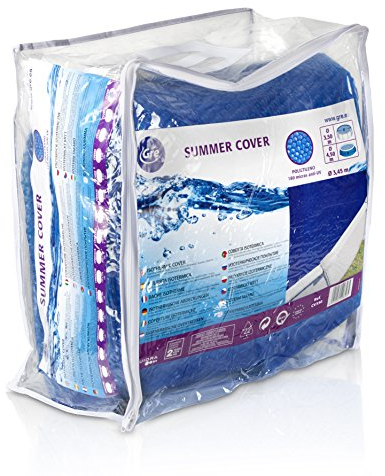 Gre CV350 - Cobertor de Verano para Piscina Redonda de 350 cms, Color Azul