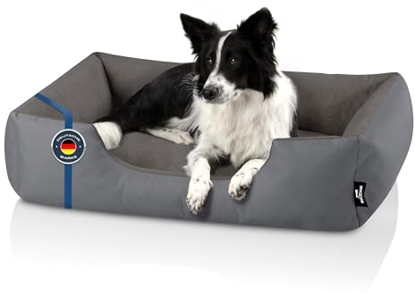 BedDog Hundebett Zara, Hundekissen mit abziehbaren waschbaren Bezug, Hundekorb, Hundesofa, für mittel-große Hunde, XL