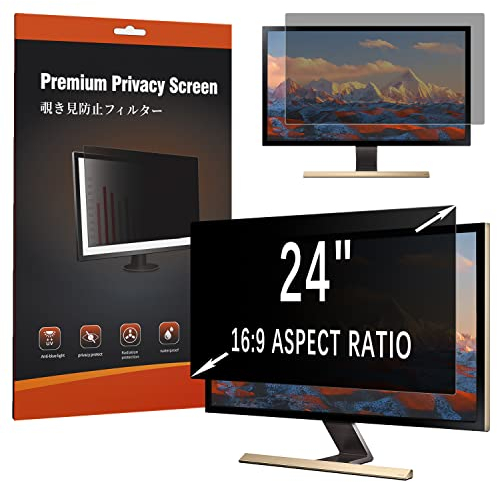 HaruYo 24 Pulgadas Filtro de Privacidad Premium, Filtro Privacy Screen Filter, Protector de Pantalla para Monitor (24″ 16:9)