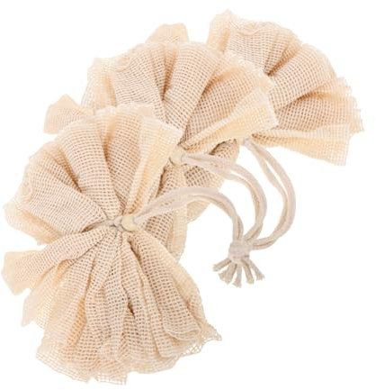 FOYTOKI 3pcs Facial Cleansing Net Bath Mesh Pouf Ball for Body Loofah Sponge Use in Shower for Facial Scrubber and Body Scrubber Exfoliator