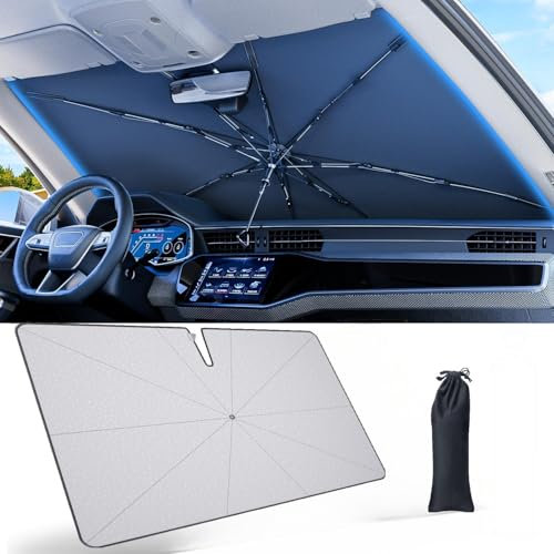 CDEFG Compatible con Renault Rafale 2024 2025 Parasol Coche Delantero Parasol Coche Paraguas Plegable con Anti UV Rayos Parabrisas Coche Bloque Calor UV Rafale E-Tech Accesorios