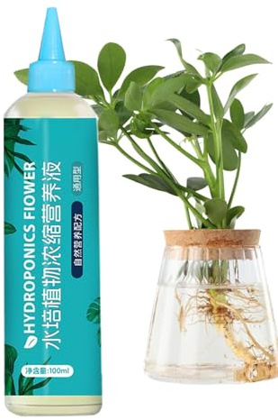 Ruwshuuk Nutrienti Per Piante Idroponiche, Fertilizzante Liquido A Rilascio Graduale, Soluzione Completa 110ml a Rilascio Graduale per Orto Frutta Fiori Piante da Appartamento Coltivazioni Idroponiche