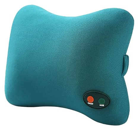 Cuscino massaggiante – Cuscino massaggiante portatile per la parte bassa della schiena, cuscino massaggiante per spalle, dispositivo elettrico vibrante, attrezzatura per sostenere il rilassamento