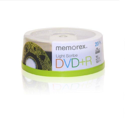 Dvd+R 20 Pack Spindle Lightscribe infällda DVD-skivor