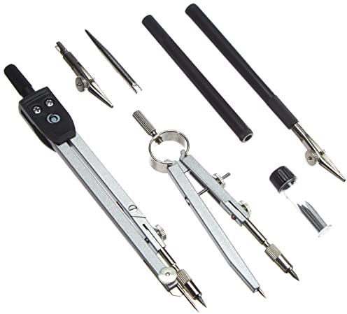 Herlitz 8710105 Zirkel (Büro), 223 mm, 140 mm silber