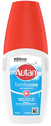 Autan Family Care Pumpspray Mückenschutz für die Familie, Repellent, mit Aloe Vera, Travel Essentials, 1er Pack (1 x 100 ml)