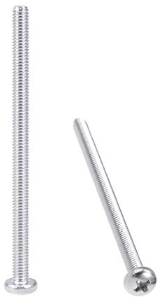 sourcing map 10 Stk Maschinenschrauben Platte Kreuzschlitzschrauben Schrauben M4x65mm