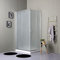 KIAMAMI VALENTINA 100X80cm rechteckige satinierte Eckeinstieg Duschkabine mit Schiebetüren | Giada