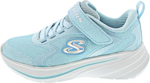Skechers Wave 92 303557L/LTBL Chaussures basses pour fille avec fermeture Velcro Taille 33, Bleu Lt Blue, 33 EU
