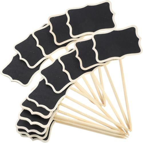 COYUN 15 Pcs Etiquetas de Madera para Plantas Tipo Pizarra para Plantas de jardín, Marcadores para Plantas, Etiquetas para Plantas de jardín para Plantas de Interior al Aire Libre, Semillas en Maceta