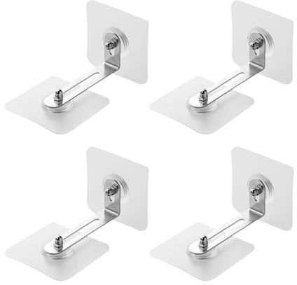Möbel Wandanker Ohne Bohren, 4 Stück Kippsicherung Möbel Kleben, Anti Kipp Befestigung, L Form Wandanker Kippschutz für Schrank Regal Kommode