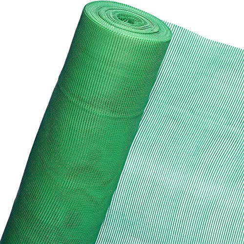 B05/120 Treillis à mailles 1,2m²; Grillage en plastique de 1,2m de large x 1m, Clôture de jardin, Grille de protection maillée pour petits animaux, 5mm, vert (vendu au mètre)