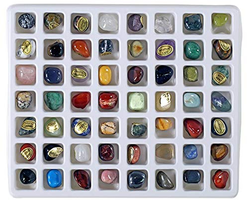 Deutsches Mineralienmuseum Edelsteinset, 56er Set mit verschiedenen Edelsteinen, verschiedene Edelsteine