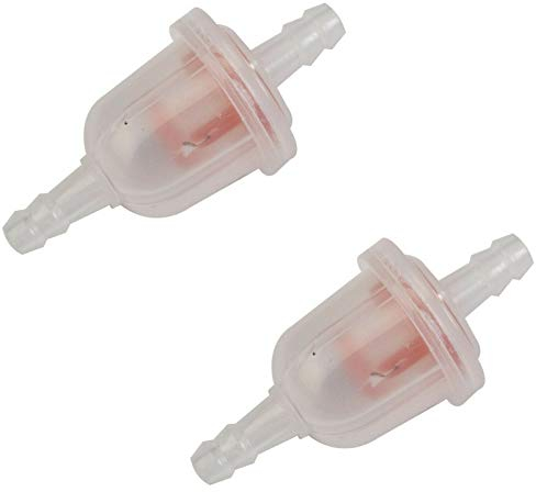2x Kraftstofffilter BENZINFILTER 5MM 6MM RASENMÄHER MOPED MOTORRAD FILTER