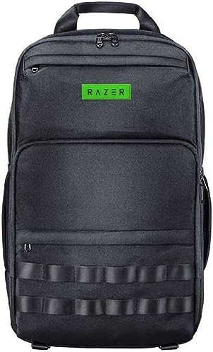 Razer Concourse Pro Backpack - Gaming-Rucksack mit Laptop-Fach (17,3 Zoll / 39,6 cm) und mit Stoff gefüttertes Ripstop-Innenleben, Fronttasche, Schultergurte, reißfester Boden | Schwarz