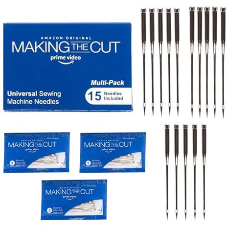 Making the Cut Universal Sewing Machine Needles - 15 Count - Assorted Sizes 80/12, 90/14, 100/16