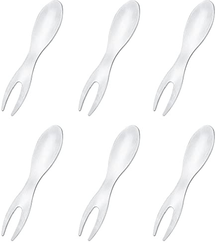 6 Pieces Corn Holders Stainless Steel Corn Holders Corn on The Cob Skewers Corn Cob Holders Corn Fork BBQ Sweet Corn Fruit Fork for Home Cooking and BBQ, Silver