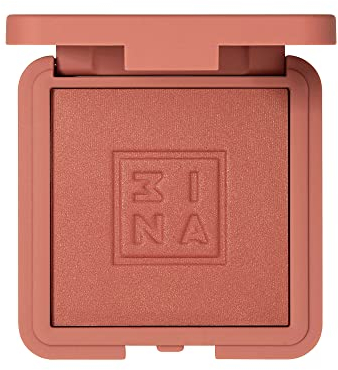 3INA MAKEUP - The Blush 504 - Braun gold Leicht zu verblenden - Powder Blush mit natürlichem und seidigem Finish - Langanhaltend und Aufbaubares Blush Puder - Vegan - Cruelty Free