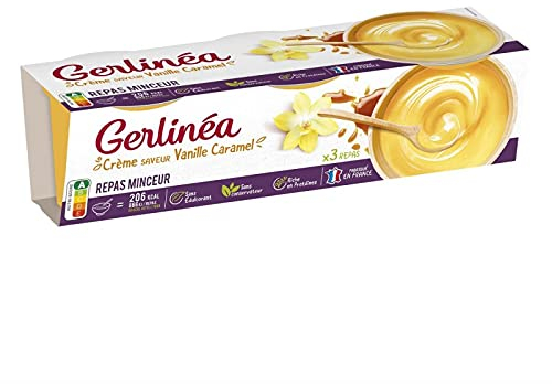 GERLINÉA COUPELLES CRÈME VANILLE 3 X 210G, GERLINEA, LOT DE 3