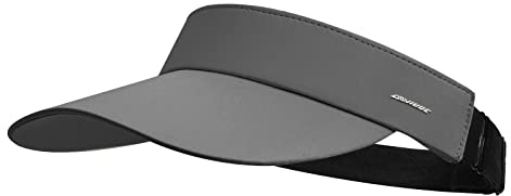CLAPE UV-skydd visirkeps snabbtorkande utomhus solskydd justerbar sport sol visir sommar solskärm solvisir golf tenniskeps, RNKD01-Dark grå, En Storlek